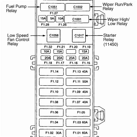 2000 Ford Taurus fuse diagram